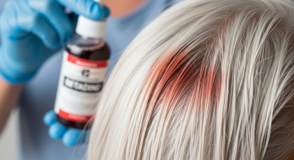 effet bétadine sur cheveux blancs